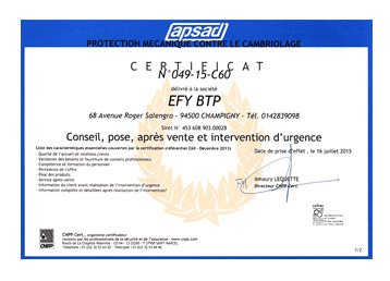 Certification A2P - La protection certifiée contre les cambriolages